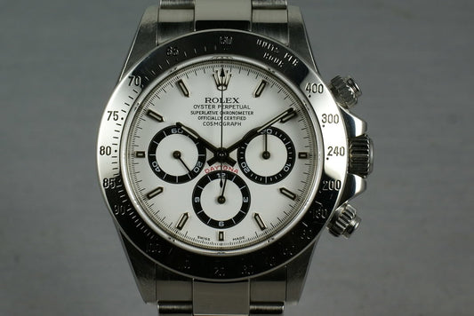 Rolex SS Zenith Daytona Ref: 16520 “white dial ”