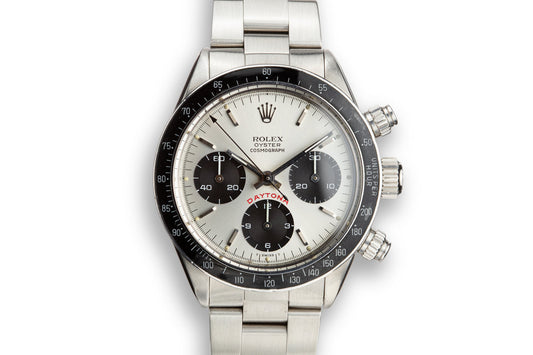 1980 Rolex Daytona 6263 Silver "Big Red" Dial with Papers and Service Papers
