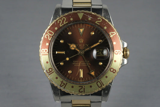 1979 Rolex Two Tone GMT 1675 with Root Beer Dial