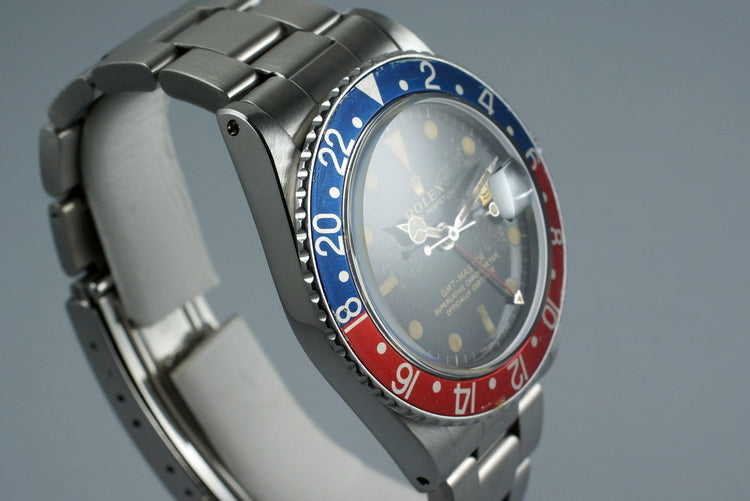 1965 Rolex GMT 1675 Glossy Gilt Dial