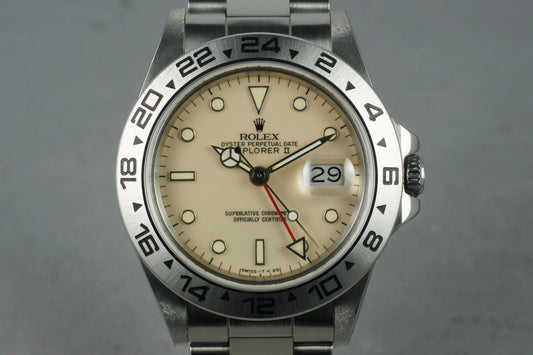 1986 Rolex Explorer II 16550 Cream Rail Dial