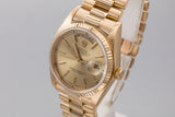 1978 Rolex 18K YG Day-Date 18038 Champagne Dial with Service Papers