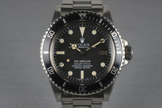 1978 Rolex Sea Dweller 1665 with Rail Dial