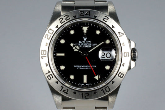 1999 Rolex Explorer II 16570 Black Dial