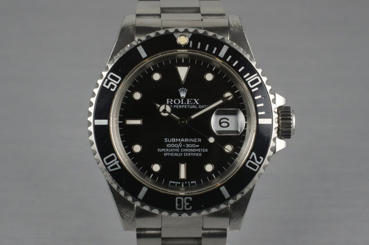 1990 Rolex Submariner 16610