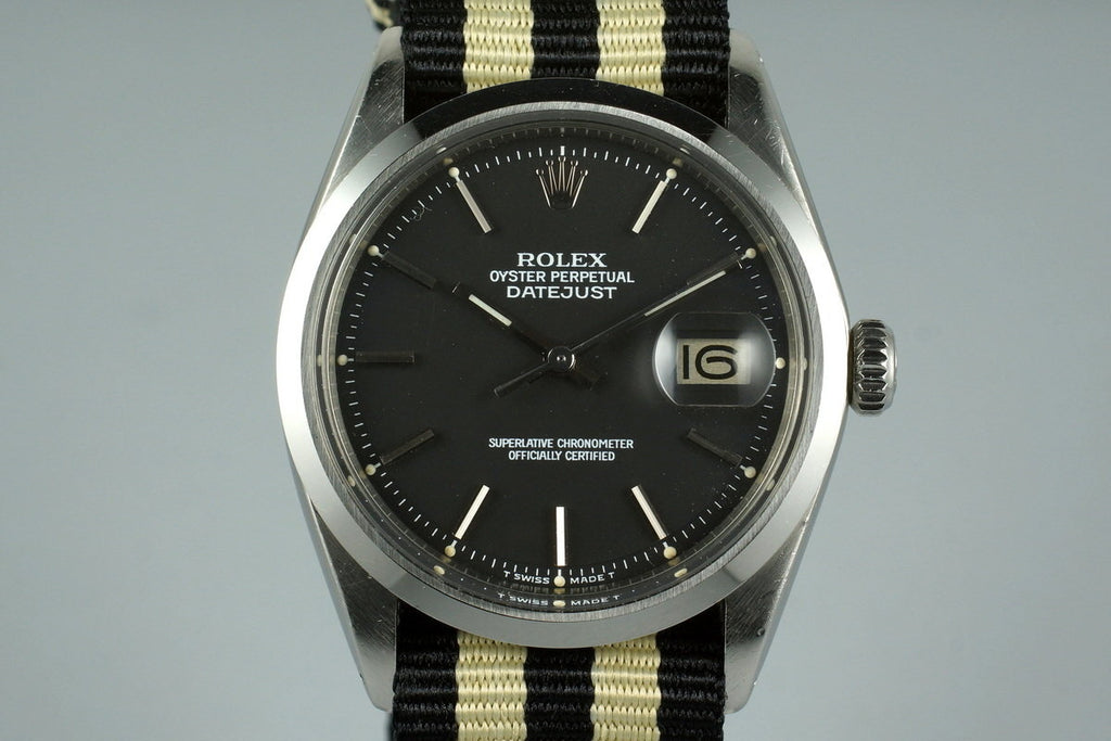1970 Rolex DateJust 1600 Matte Black Dial