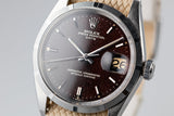 1967 Rolex Date 1500 Gilt Dial with Deep Ruby Tropical Patina