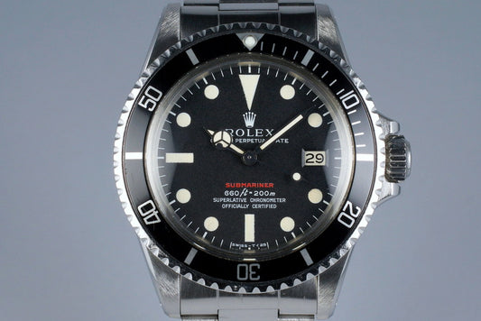 1970 Rolex Red Submariner 1680 Mark IV Dial