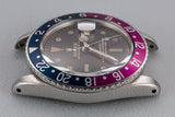 1960 Rolex pointed Crown Guard GMT-Master 1675 Tropical Gilt Dial with Box and Papers from the Original Air Force Pilot Owner