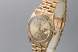 1995 Rolex 18K YG Day-Date 18238 Champagne Dial with Papers