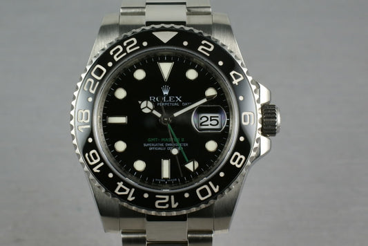Rolex Ceramic GMT 116710 Box and Papers