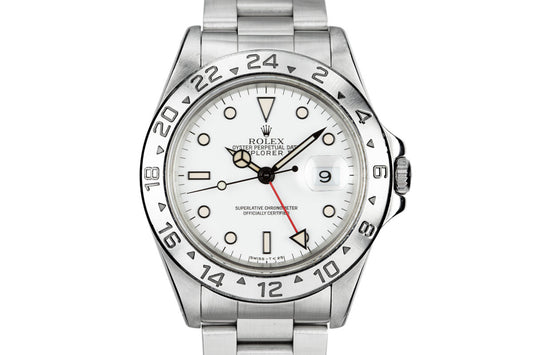 1995 Rolex Explorer II 16570 White Dial