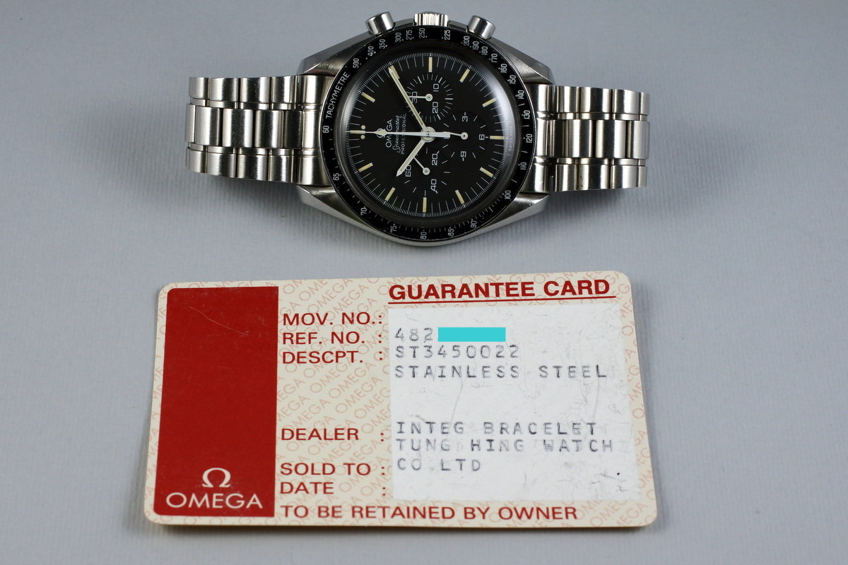 HQ Milton 1991 Omega Speedmaster 345.0022 with Papers Inventory