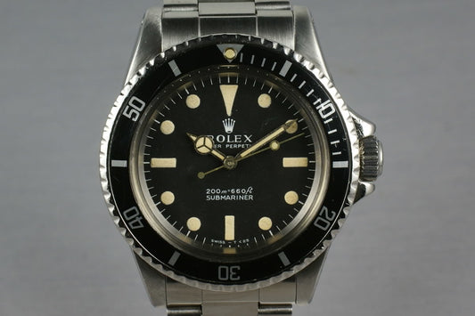 Rolex Submariner Ref: 5513  meters first