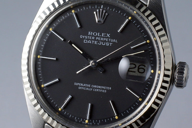 1969 Rolex DateJust 1601 Matte Black Sigma Dial