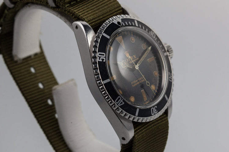 1963 Rolex Submariner PCG 5513 with Underline Swiss Only Gilt Dial