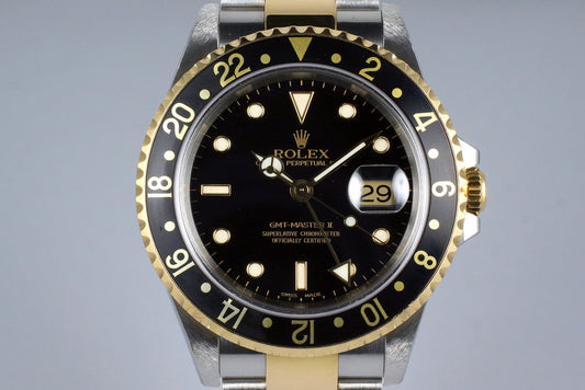 2000 Rolex Two Tone GMT II 16713 Box and Papers