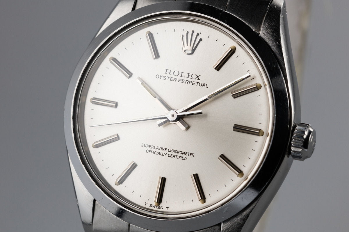 HQ Milton 1981 Rolex Oyster Perpetual 1002 SIlver Dial