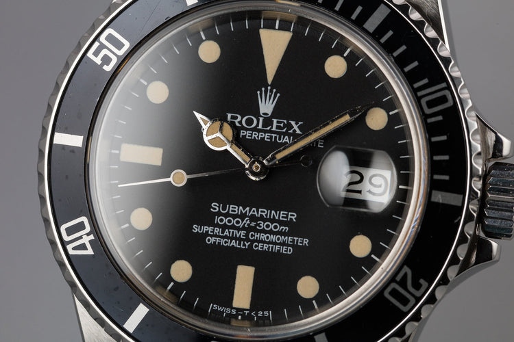 1983 Rolex Submariner 16800 Matte Dial