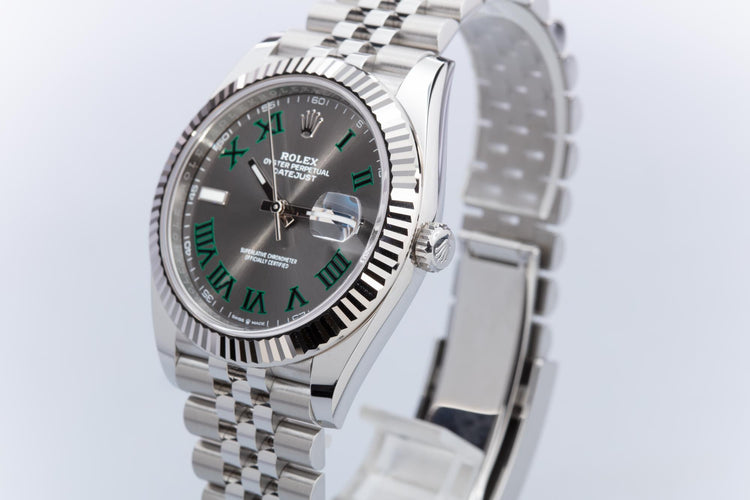 pille impuls mm HQ Milton - 2021 Rolex Datejust 126334 Wimbledon 41mm with Box, Card,  Booklets & H, Inventory #A4879, For Sale