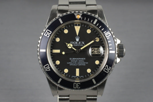 1981 Rolex Submariner 16800