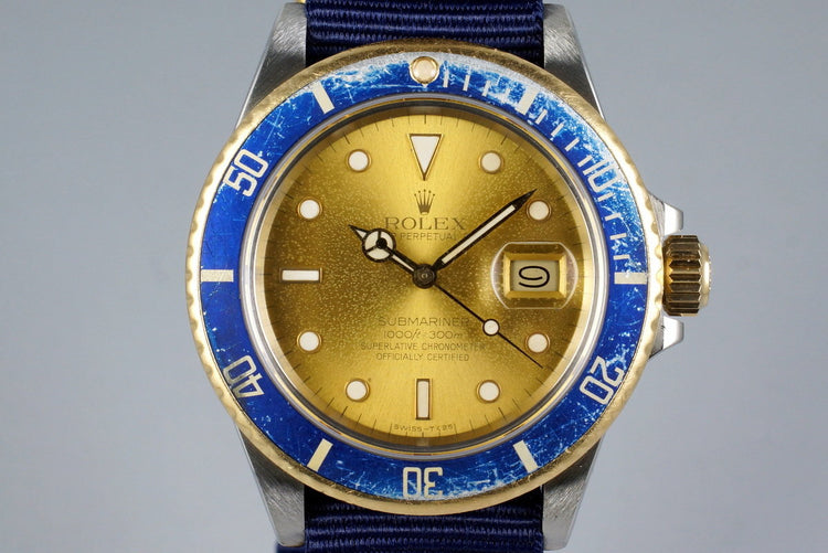 1987 Rolex Two Tone Submariner 16803 with Tropical Dial