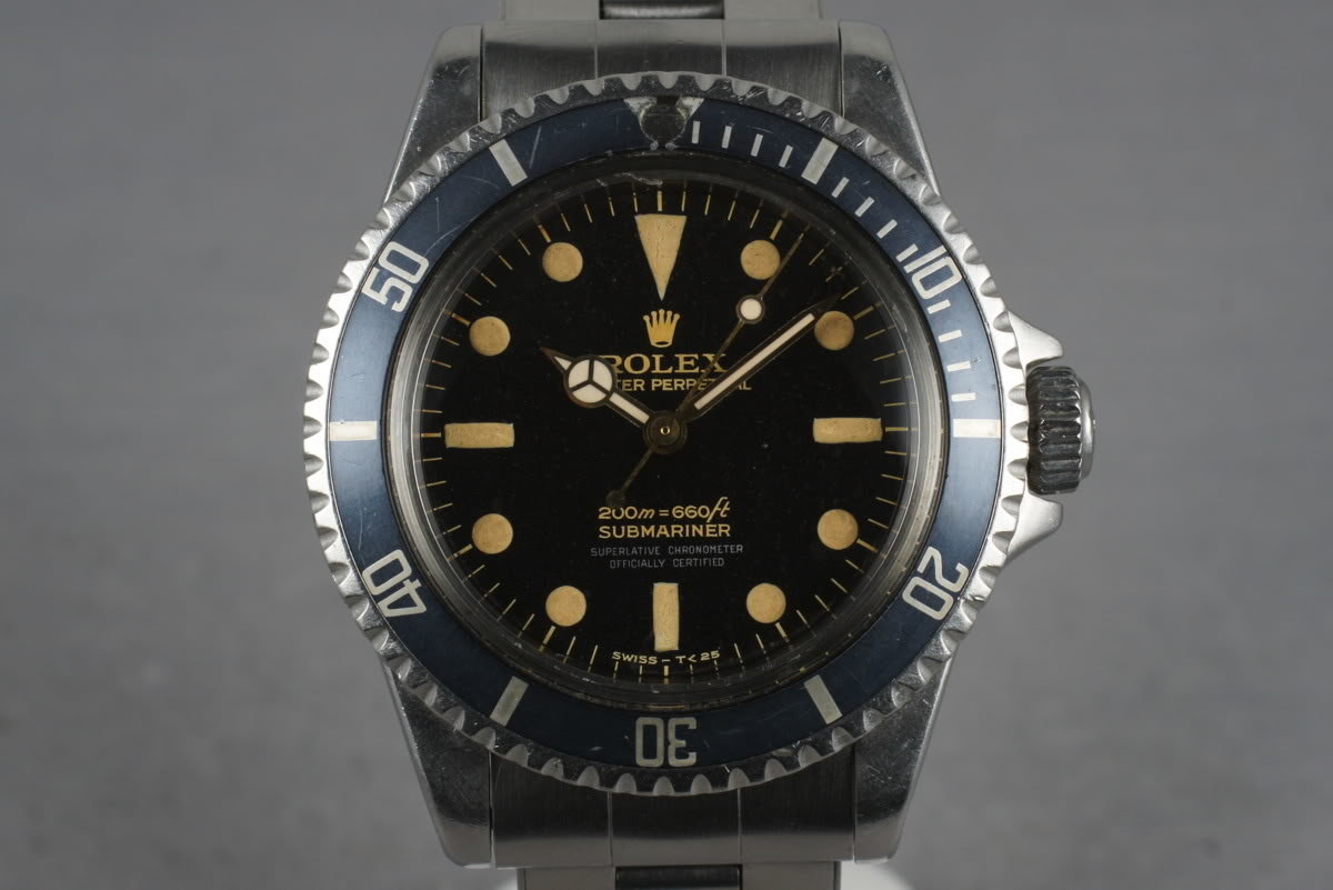 HQ Milton 1962 Rolex Submariner 5512 Pointed Guards with Gilt