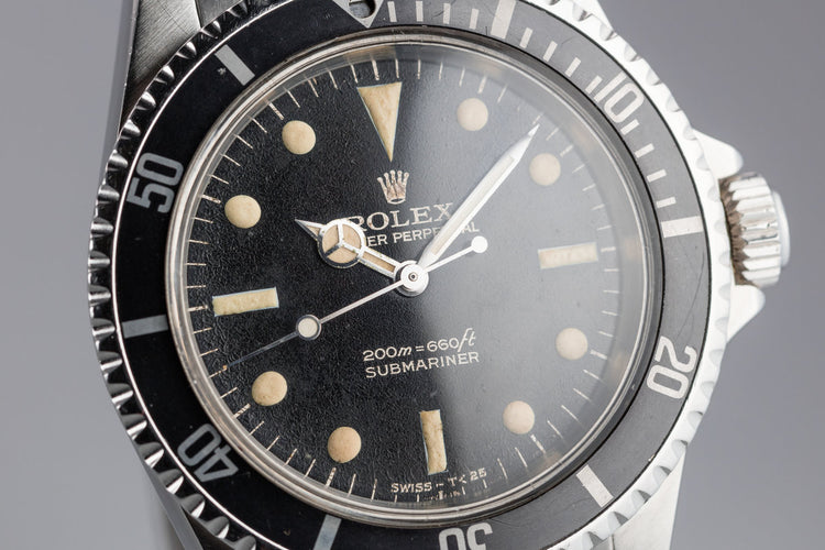 1966 Rolex Submariner 5513 with "Bart Simpson" Gilt Dial