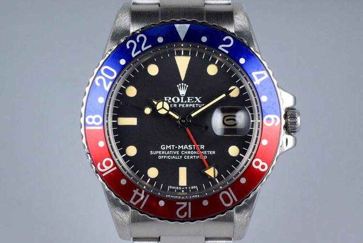 1978 Rolex GMT 1675 with RSC Papers