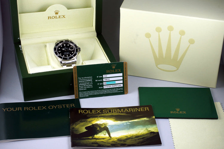 2006 Rolex Submariner 16610 with Box and Papers