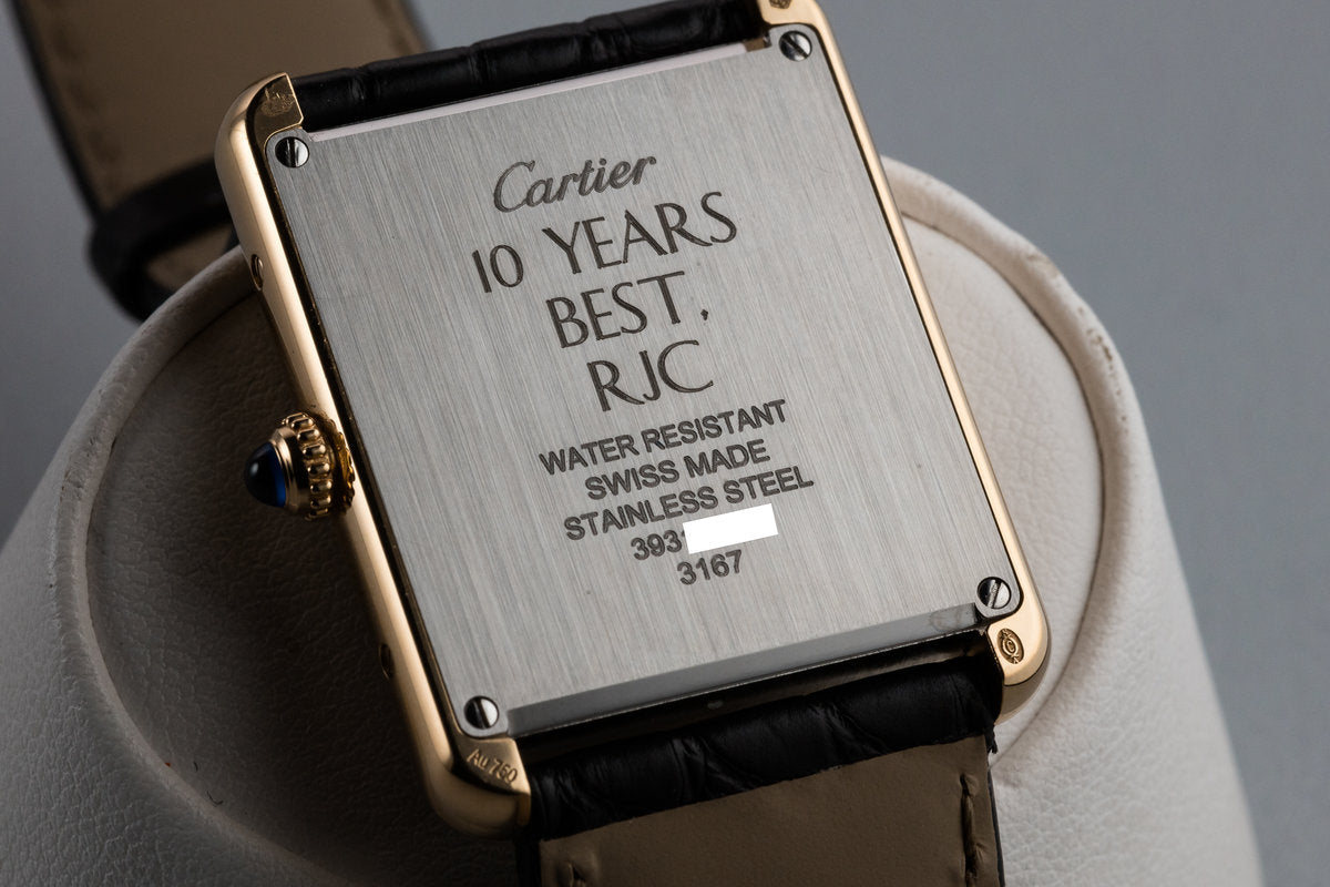 HQ Milton 2018 18K YG Cartier Tank Solo W5200004 with Box and