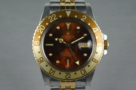1983 Rolex Two Tone Root Beer GMT 16753 with Tropical Dial