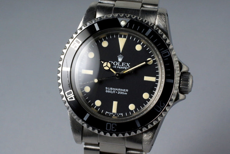 1982 Rolex Submariner 5513 Mark V Maxi Dial