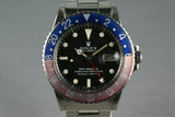 1969 Rolex GMT 1675 Mark 1 with Double Punched Papers