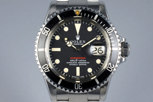 1970 Rolex Red Submariner 1680 Mark IV Dial with RSC Papers