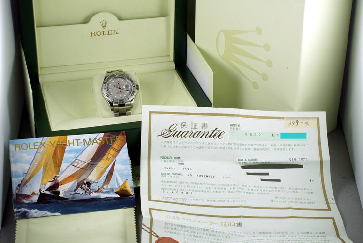 2001 Rolex Yacht-Master 16622 with Box and Papers