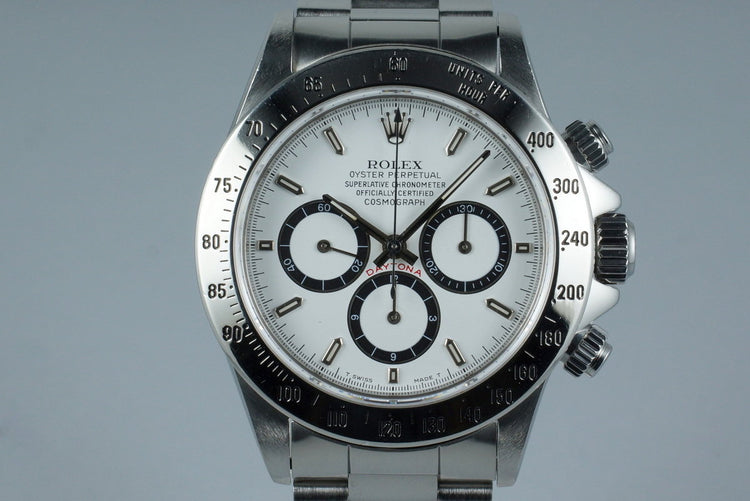 1990 Rolex Zenith Daytona 16520 White Dial with Box and Papers