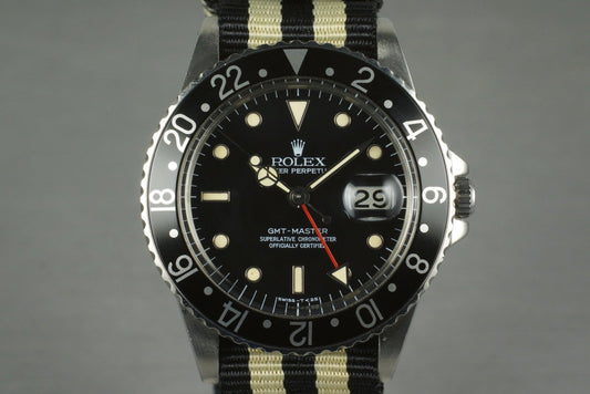 1981 Rolex GMT 16750 with Spider No Date Dial