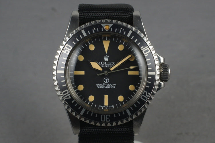 1977 Rolex Submariner  5517 Full Spec W10 with RSC London Service Papers