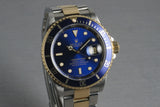 Rolex Submariner 18K/SS Blue Dial  16613 with Box and Papers