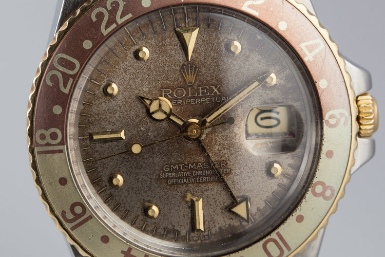 1980 Rolex Two Tone GMT 16753 with Tropical Root Beer Dial