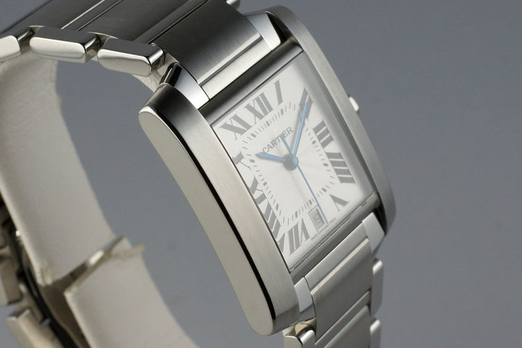 2008 Cartier Tank Francaise 2302 with Box and Papers