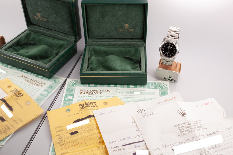1991 Rolex Explorer I 14270 with Box and Papers