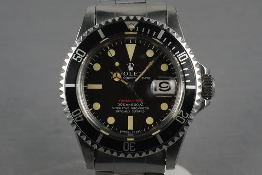1969 Rolex Red Submariner 1680 Meters First Mark 3 turning Brown