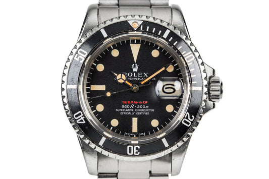 1971 Rolex Submariner 1680 with MK IV Red Dial