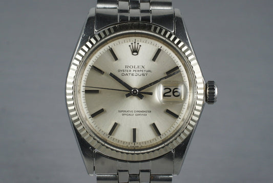 1970 Rolex DateJust 1601 Non-Luminous Dial