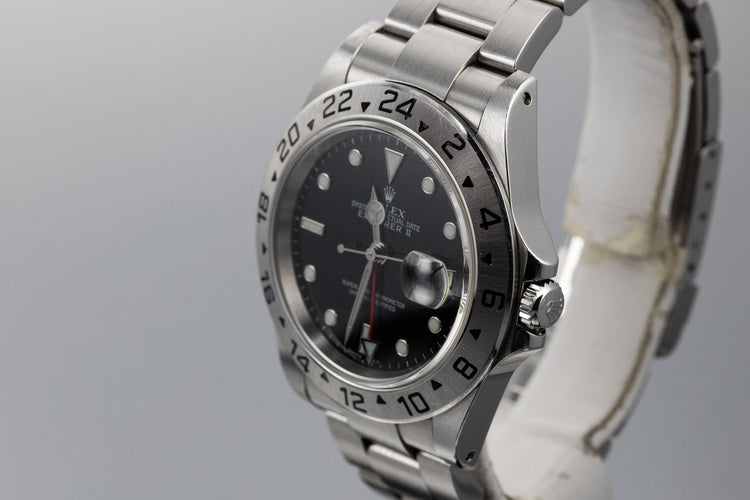 2001 Rolex Explorer II 16570 with Black Dial