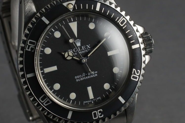 1968 Rolex Submariner 5513 with Super Dome Crystal