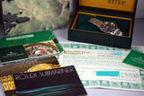 1984 Rolex Submariner 5513 Mark V Maxi Dial with Box and Papers