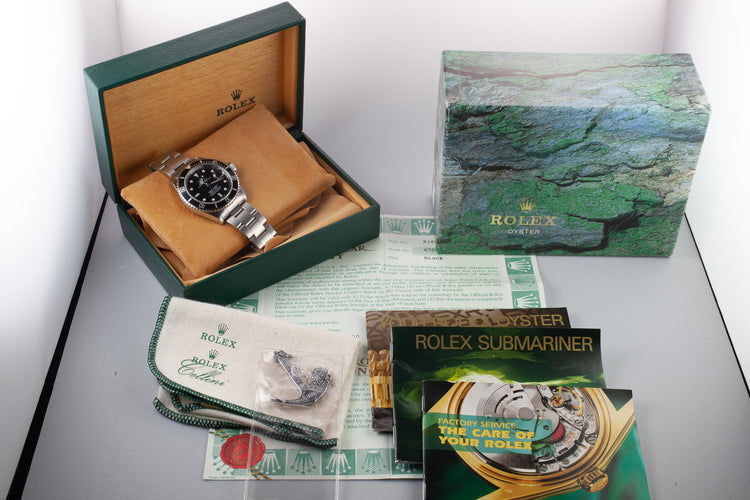1999 Rolex Submariner 16610 with Box and Papers